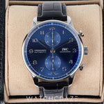 2019 IWC CHRONOGRAPH PORTEGUIESER BLUE DIAL 41MM IW371606