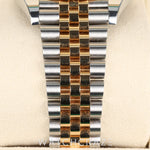 2025 ROLEX DATEJUST TWO TONE YELLOW GOLD AND STEEL WITH BLACK DIAL 41MM 126333