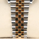 2025 ROLEX DATEJUST TWO TONE YELLOW GOLD AND STEEL WITH BLACK DIAL 41MM 126333