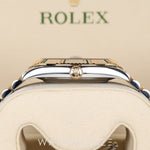 2025 ROLEX DATEJUST TWO TONE YELLOW GOLD AND STEEL WITH BLACK DIAL 41MM 126333
