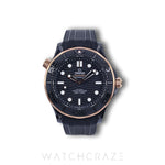 2022 OMEGA SEAMASTER DIVER 300M MASTER CHRONOMETER CERAMIC GOLD BLACK DIAL 43MM 210.62.44.20.01.001