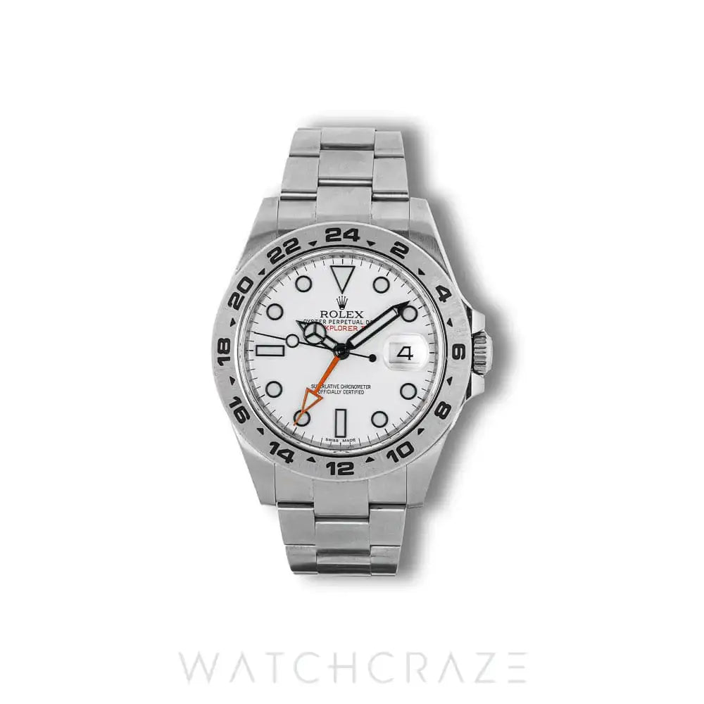 2015 ROLEX EXPLORER II WHITE DIAL 42MM 216570