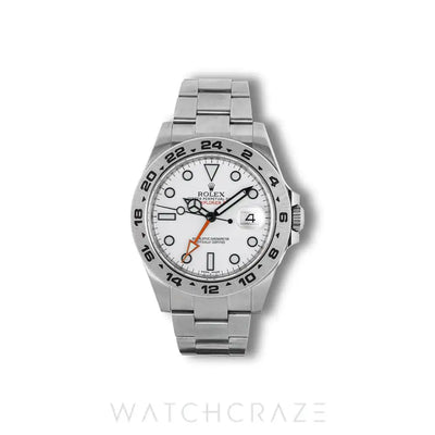 2015 ROLEX EXPLORER II WHITE DIAL 42MM 216570