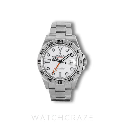 2015 ROLEX EXPLORER II WHITE DIAL 42MM 216570