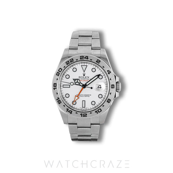 2015 ROLEX EXPLORER II WHITE DIAL 42MM 216570