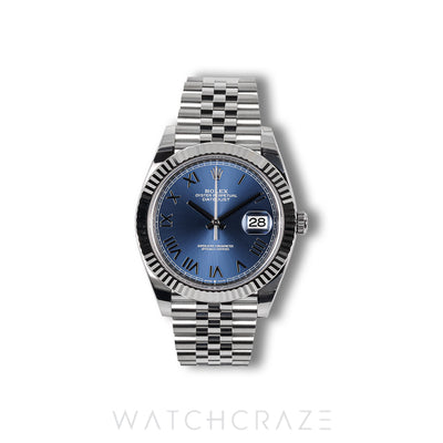 2026 ROLEX DATEJUST AZZURRO BLUE DIAL JUBILEE 41MM 126334