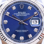 2020 ROLEX DATE-JUST BLUE DIAMOND MARKERS 36MM 126234