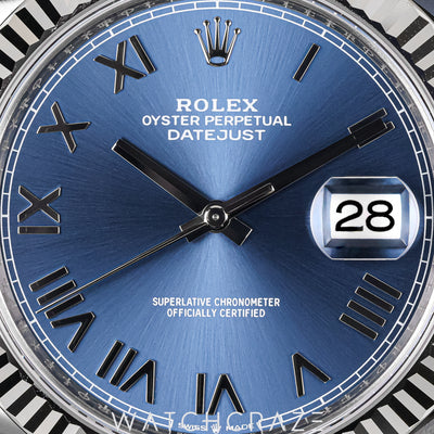 2026 ROLEX DATEJUST AZZURRO BLUE DIAL JUBILEE 41MM 126334