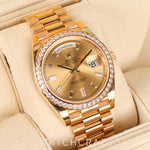 2022 ROLEX DAY-DATE PRESIDENTAL CHAMPAGNE DIAMOND DIAL 40MM 228348RBR