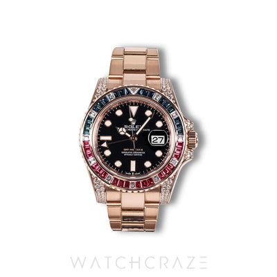 2023 ROLEX GMT MASTER 2 ROSE GOLD SARU 126755SARU