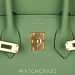 HERMES BIRKIN 25 VERT CRIQUET