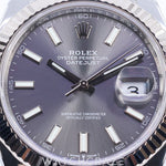 2021 ROLEX DATEJUST RHODIUM DIAL 41MM 126334