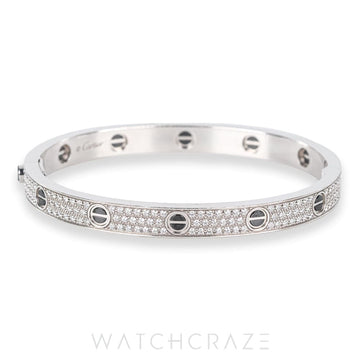 2022 CARTIER LOVE BRACELET CLASSIC MODEL PAVED