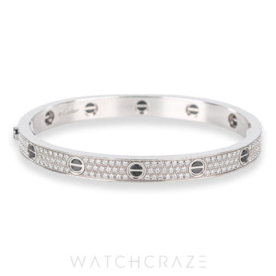 2022 CARTIER LOVE BRACELET CLASSIC MODEL PAVED