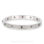 2022 CARTIER LOVE BRACELET CLASSIC MODEL PAVED