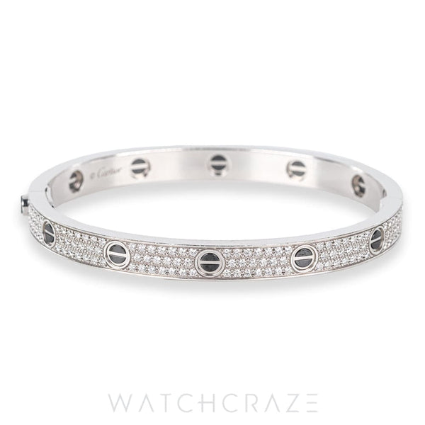 2022 CARTIER LOVE BRACELET CLASSIC MODEL PAVED