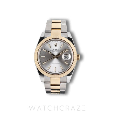 2025 ROLEX DATEJUST TWO TONE YELLOW GOLD AND STEEL 41MM 126333