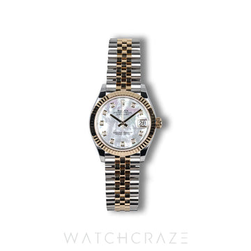 2026 ROLEX DATEJUST TWO TONE YELLOW GOLD AND STEEL MOTHER OF PEARL DIAL 31MM 278273