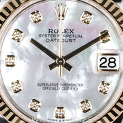 2026 ROLEX DATEJUST TWO TONE YELLOW GOLD AND STEEL MOTHER OF PEARL DIAL 31MM 278273