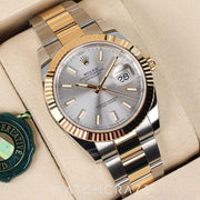 2025 ROLEX DATEJUST TWO TONE YELLOW GOLD AND STEEL 41MM 126333