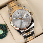 2025 ROLEX DATEJUST TWO TONE YELLOW GOLD AND STEEL 41MM 126333