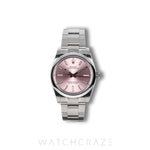 2025 ROLEX OYSTER PERPETUAL PINK DIAL 34MM 124200