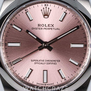 2025 ROLEX OYSTER PERPETUAL PINK DIAL 34MM 124200