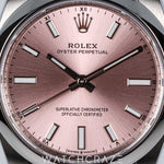 2025 ROLEX OYSTER PERPETUAL PINK DIAL 34MM 124200
