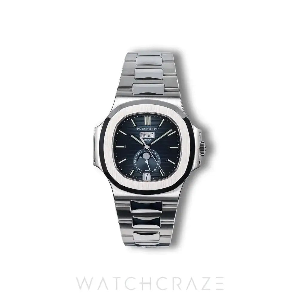 2025 PATEK PHILIPPE NAUTILUS ANNUAL CALENDAR BLUE DIAL 40MM 5726/1A-014