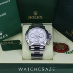 2012 ROLEX DAYTONA COSMOGRAPH STEEL WHITE DIAL 40MM 116520