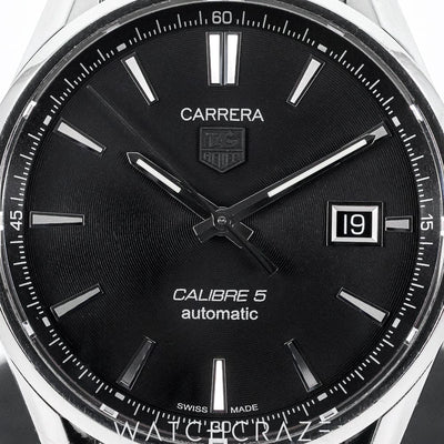 TAG HEUER CARRERA BLACK DIAL 39MM WAR211A-1