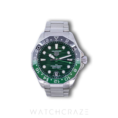 2024 TAG HEUER AQUA RACER PROFESSIONAL GMT GREEN DIAL WBP5115.BA0013
