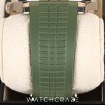 2025 PATEK PHILIPPE AQUANAUT WHITE GOLD GREEN DIAL 42MM 5168G-010