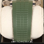 2025 PATEK PHILIPPE AQUANAUT WHITE GOLD GREEN DIAL 42MM 5168G-010
