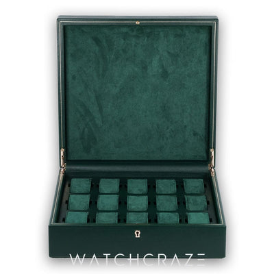 WOLF BRITISH RACING 15 PIECE WATCH BOX GREEN 793241