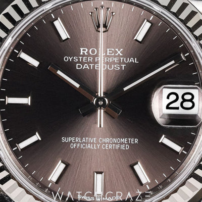 2026 ROLEX DATEJUST RHODIUM DIAL 31MM JUBILEE 278274