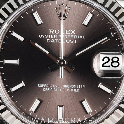 2026 ROLEX DATEJUST RHODIUM DIAL 31MM JUBILEE 278274
