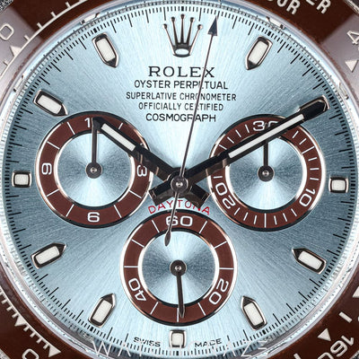 2021 ROLEX COSMOGRAPH DYTONA PLATINUM ICE BLUE DIAL 40MM 116506