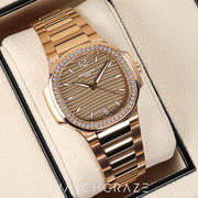 2023 PATEK PHILIPPE LADIES NAUTILUS 7118/1200R-010 ROSE GOLD