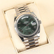 2022 ROLEX DAY-DATE WHITE GOLD OLIVE DIAL 40MM 228239