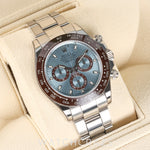 2021 ROLEX COSMOGRAPH DYTONA PLATINUM ICE BLUE DIAL 40MM 116506