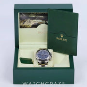 2018 ROLEX DAYTONA COSMOGRAPH WHITE GOLD BLUE DIAL 40MM 116509