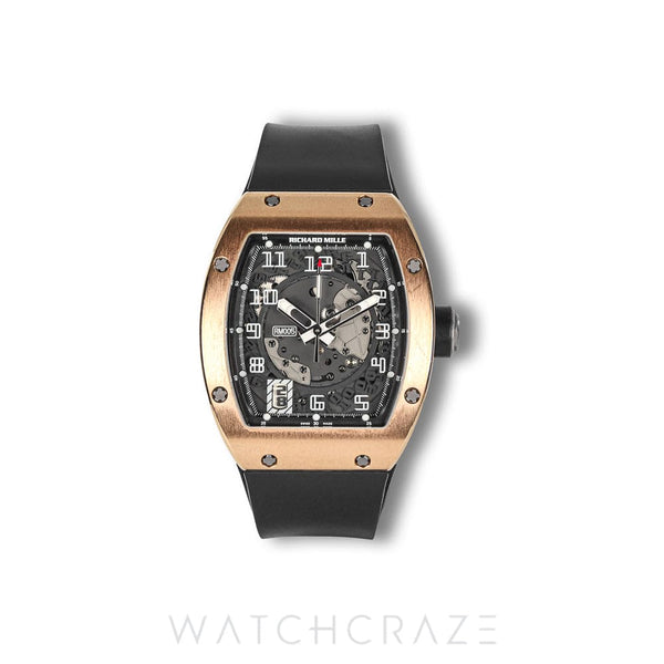 RICHARD MILLE RM005 ROSE GOLD CASE SKELETON DIAL 45MM RM005
