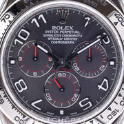 2010 ROLEX DAYTONA COSMOGRAPH WHITE GOLD SLATE RACING DIAL 40MM 116509