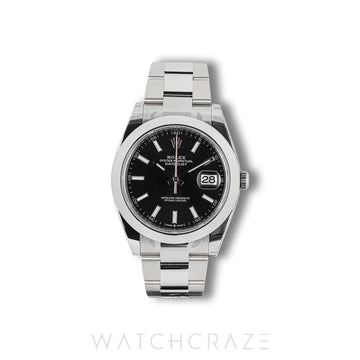 2026 ROLEX DATEJUST BLACK DIAL 41MM 126300