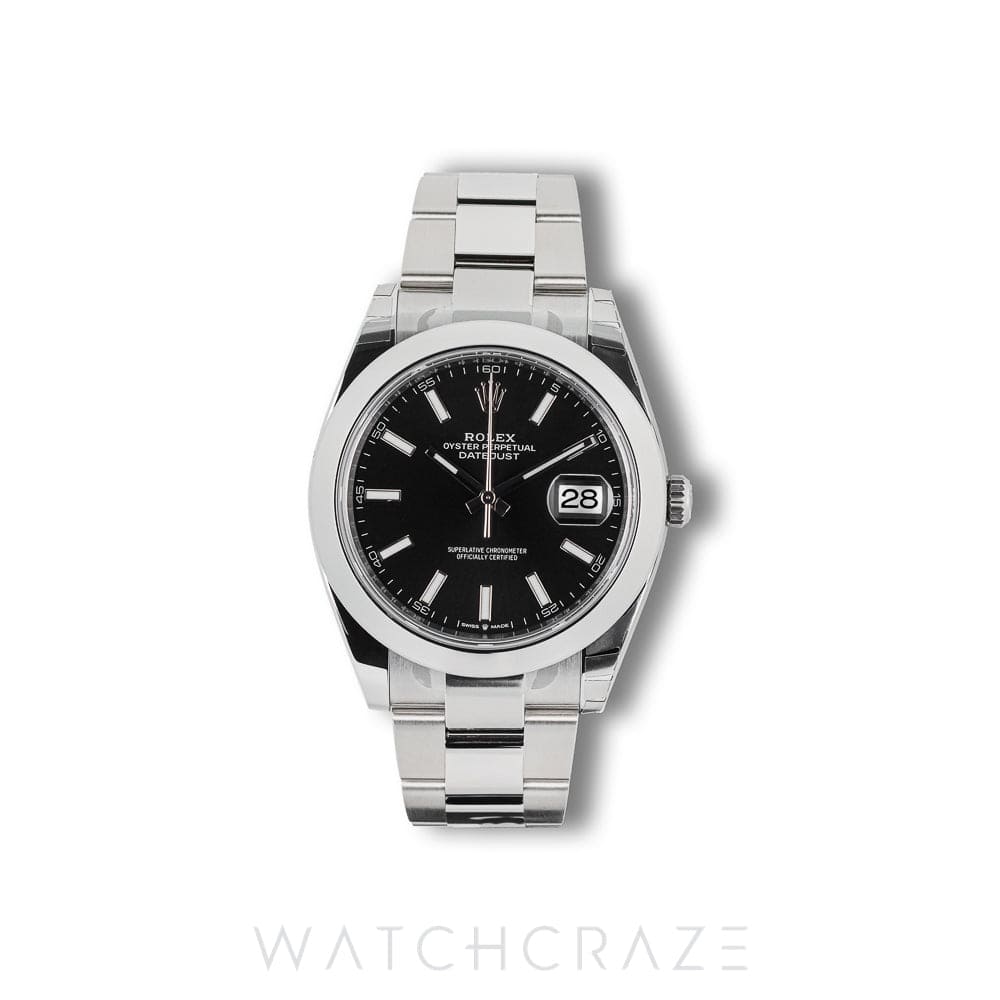 2026 ROLEX DATEJUST BLACK DIAL 41MM 126300