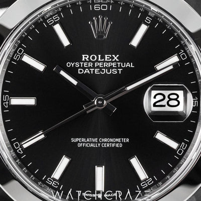 2026 ROLEX DATEJUST BLACK DIAL 41MM 126300