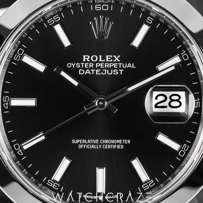 2026 ROLEX DATEJUST BLACK DIAL 41MM 126300