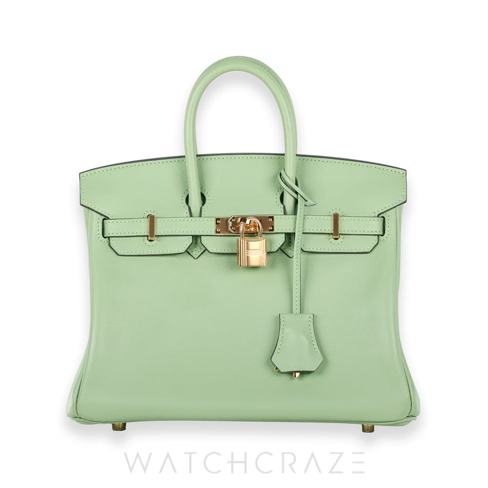 HERMES BIRKIN 25 VERT CRIQUET