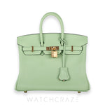 HERMES BIRKIN 25 VERT CRIQUET